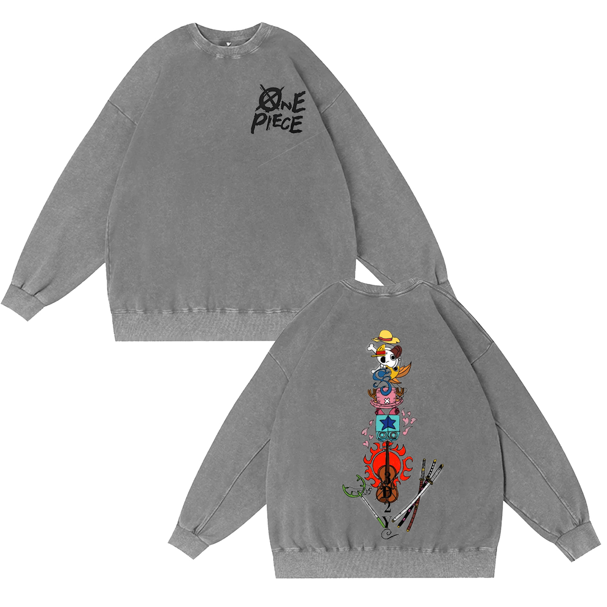 One Piece Vintage Washed T-shirt/Crewneck/Hoodie