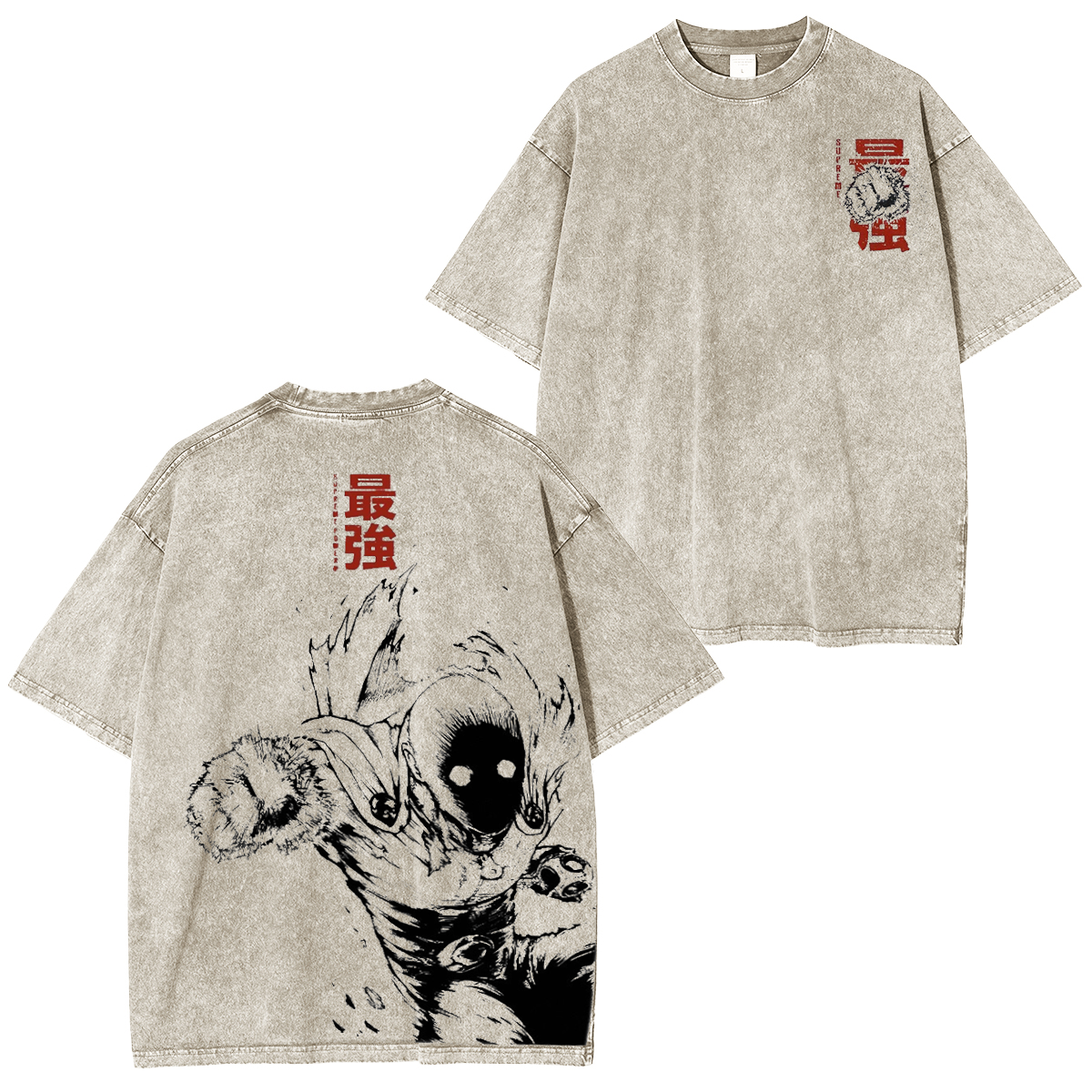 One Punch Man Vintage Washed T-shirt/Crewneck/Hoodie
