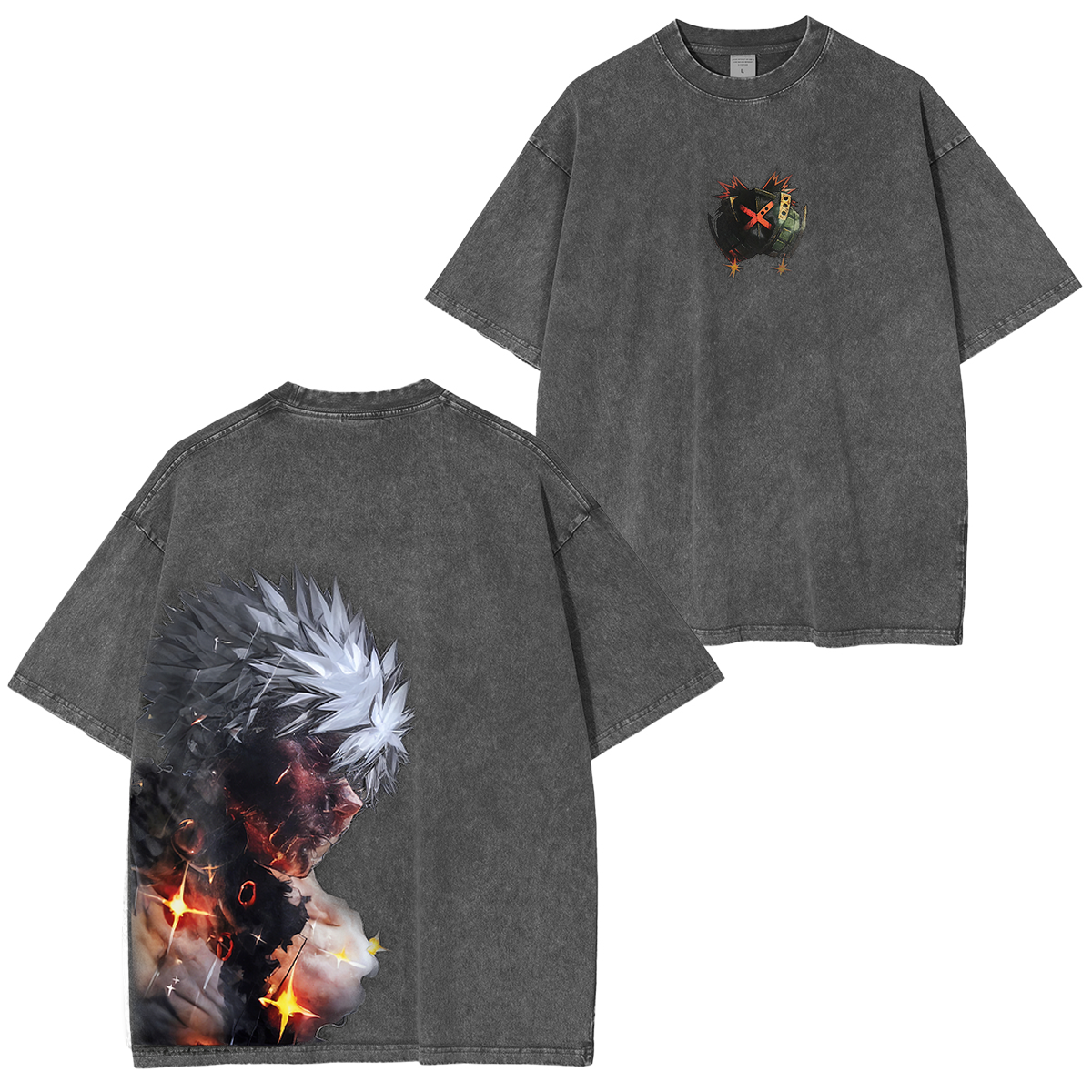 Katsuki Bakugo My Hero Academia Vintage Washed T-shirt/Crewneck/Hoodie