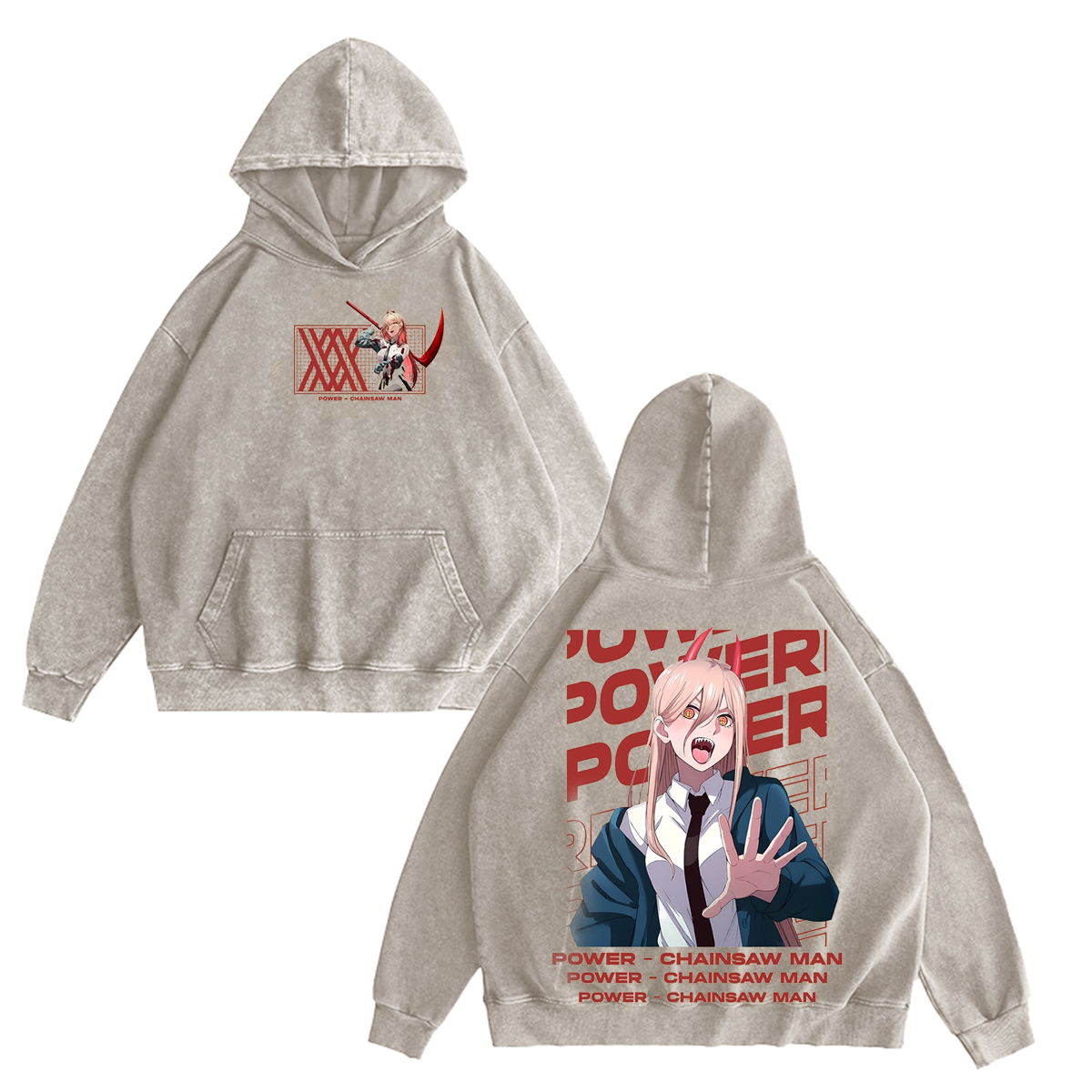 Chainsaw Man Vintage Washed T-shirt/Crewneck/Hoodie