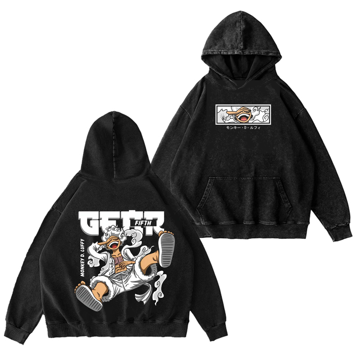 One Piece Vintage Washed T-shirt/Crewneck/Hoodi