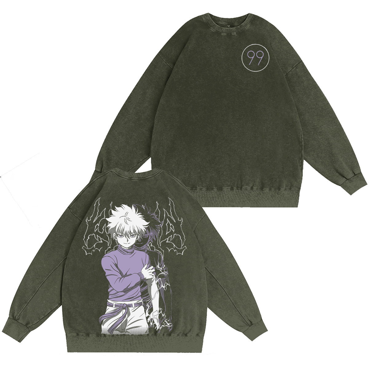Killua Zoldyck - Polera Vintage washed T-shirt/Crewneck/Hoodie