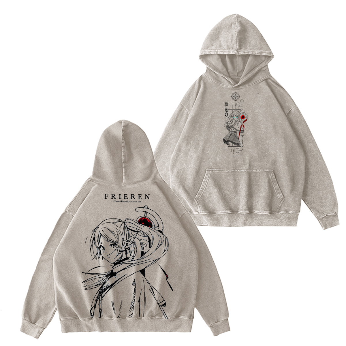 Frieren: Beyond Journey's End Vintage washed T-shirt/Crewneck/Hoodie
