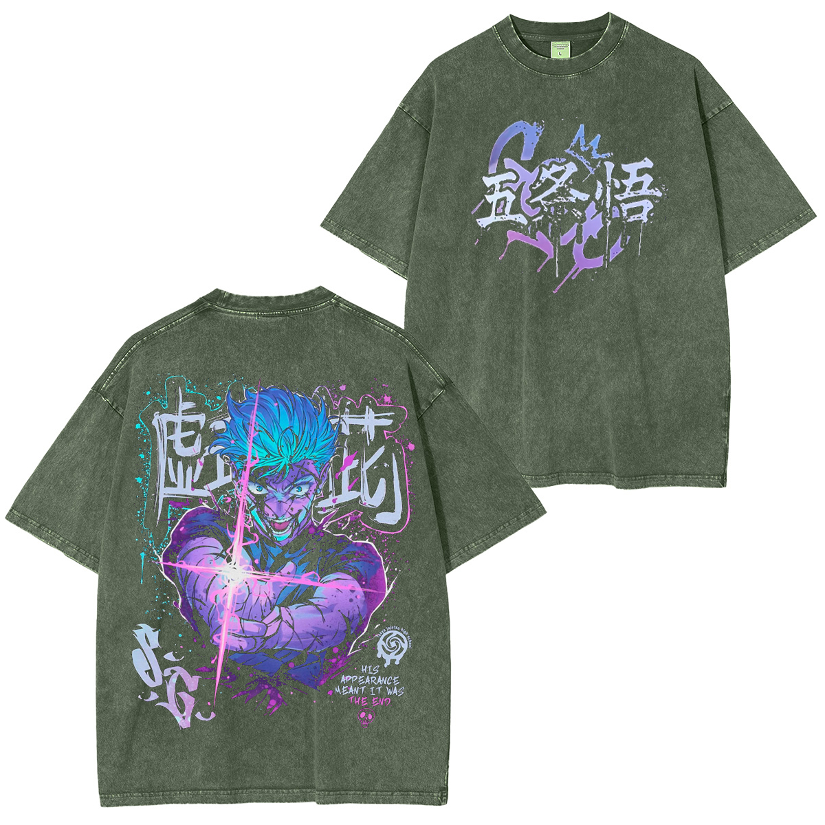 Jujutsu Kaisen Vintage Washed T-shirt/Crewneck/Hoodie