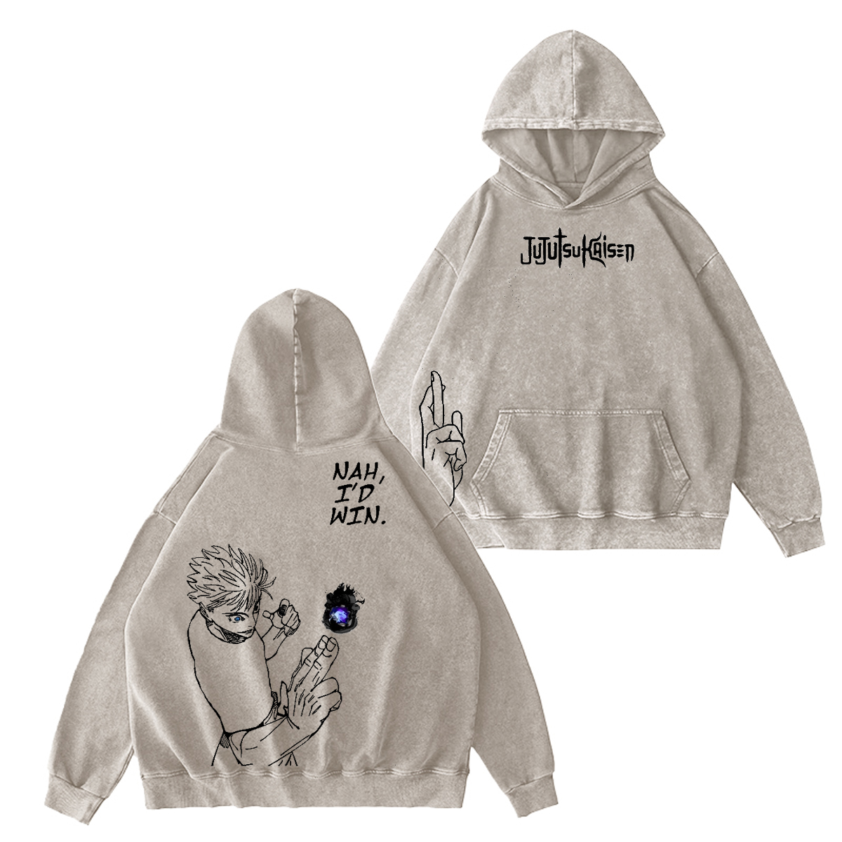 Jujutsu Kaisen Sukuna Washed T-shirt/Crewneck/Hoodie