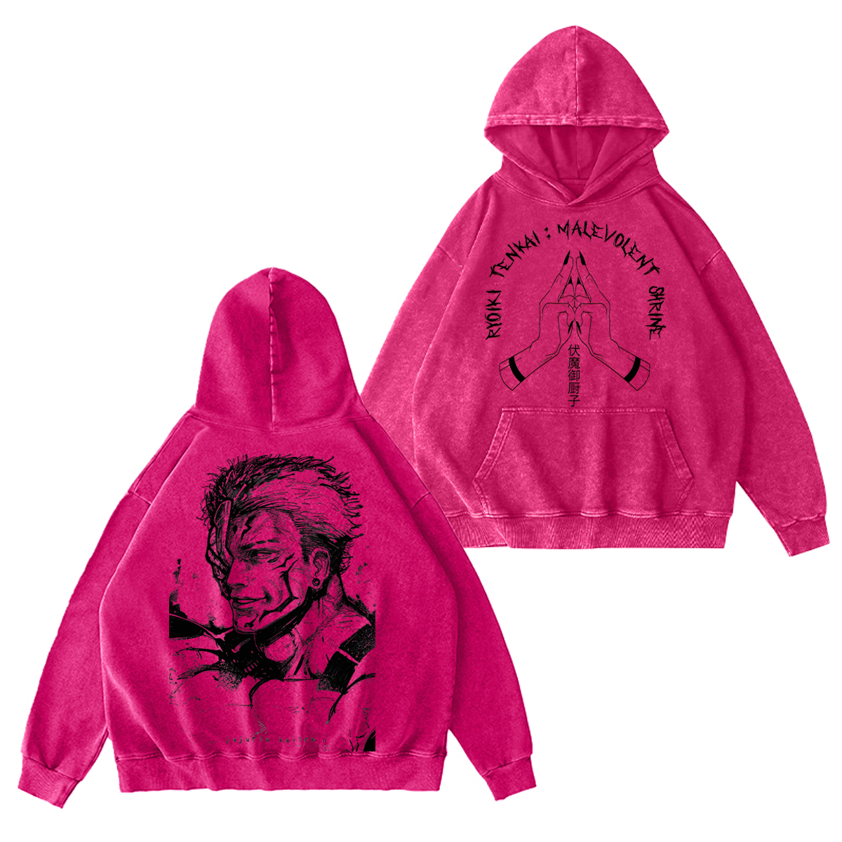 Malevolent Shrine Sukuna  Washed T-shirt/Crewneck/Hoodie