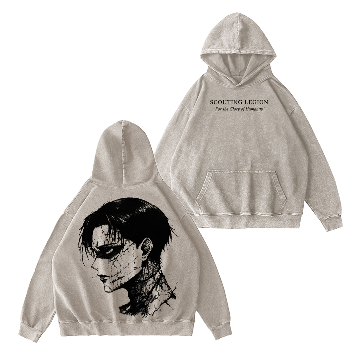 Attack on Titan Washed T-shirt/Crewneck/Hoodie