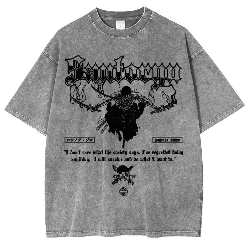 Roronoa Zoro Anime Oversized T-shirt