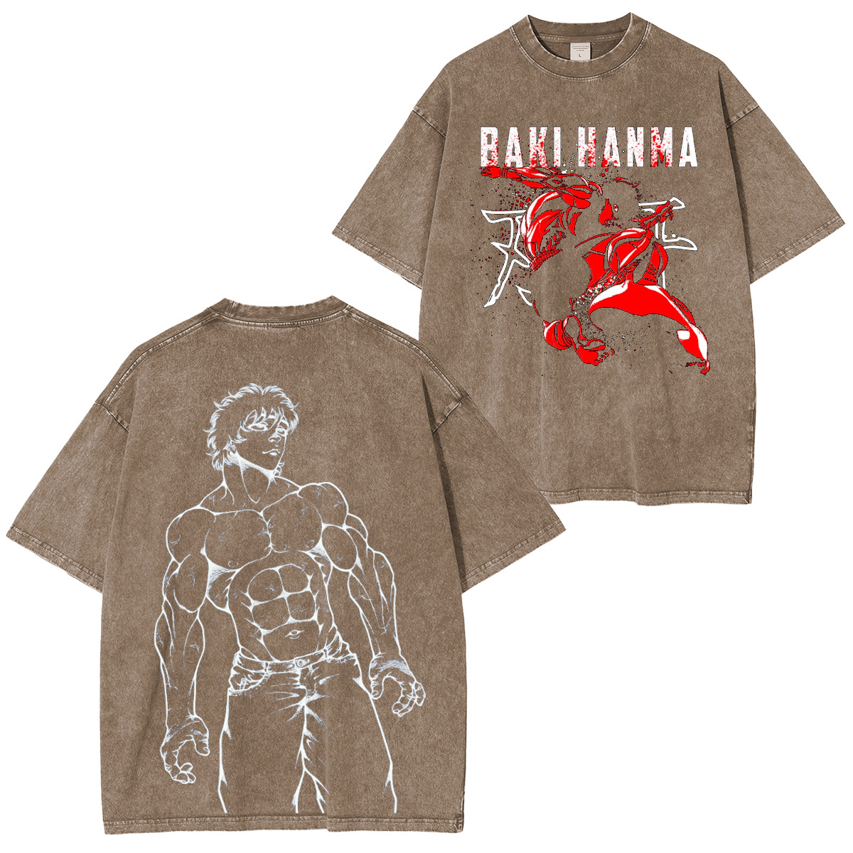 Baki Hanma Vintage Washed T-shirt/Crewneck/Hoodie