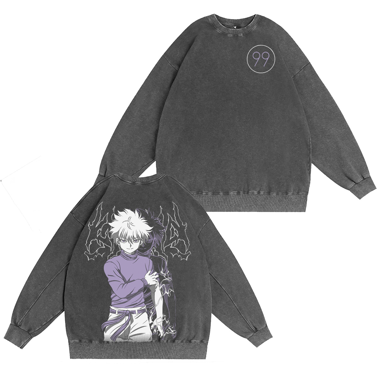 Killua Zoldyck - Polera Vintage washed T-shirt/Crewneck/Hoodie