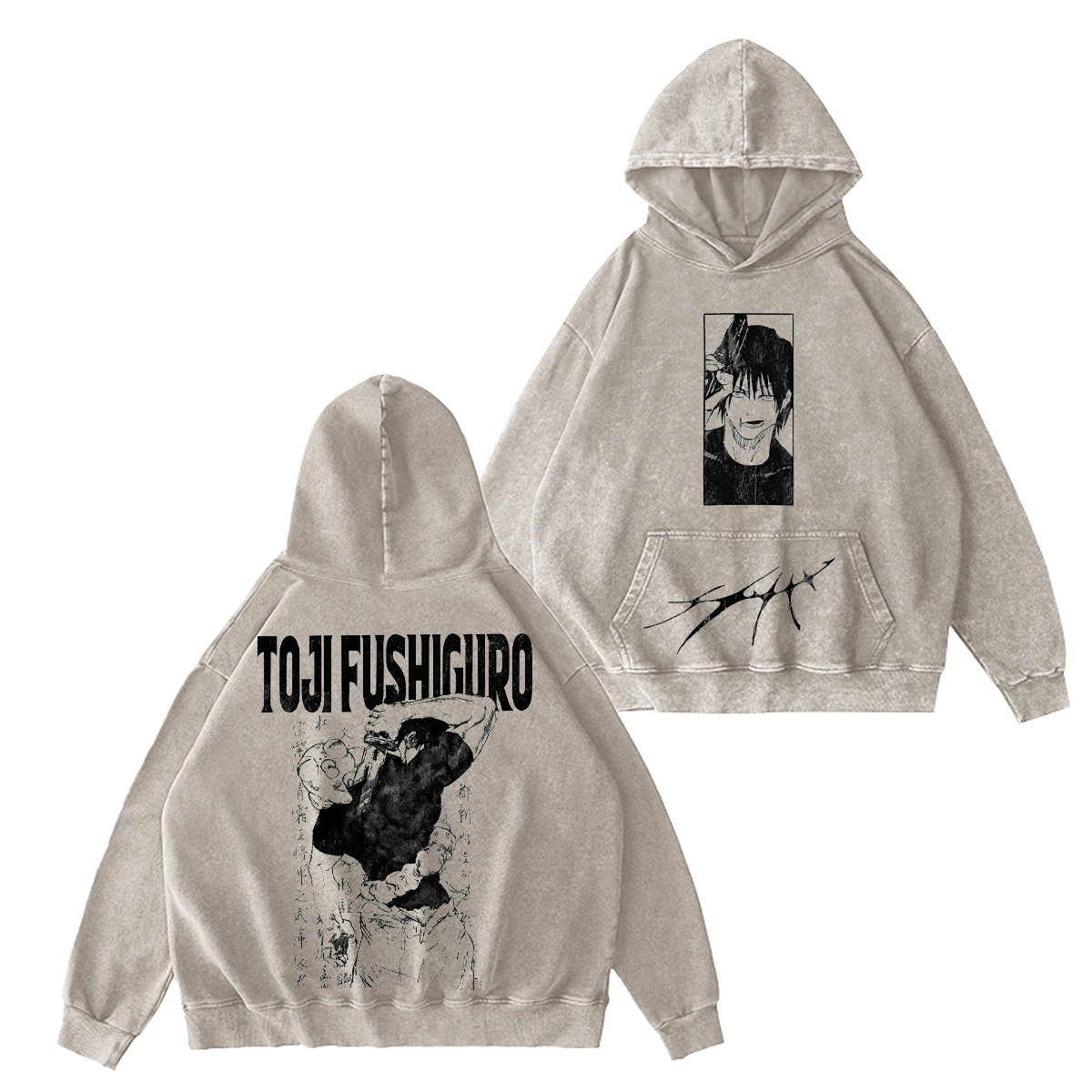 Toji Fushiguro Jujutsu Kaisen Vintage Washed T-shirt/Crewneck/Hoodie