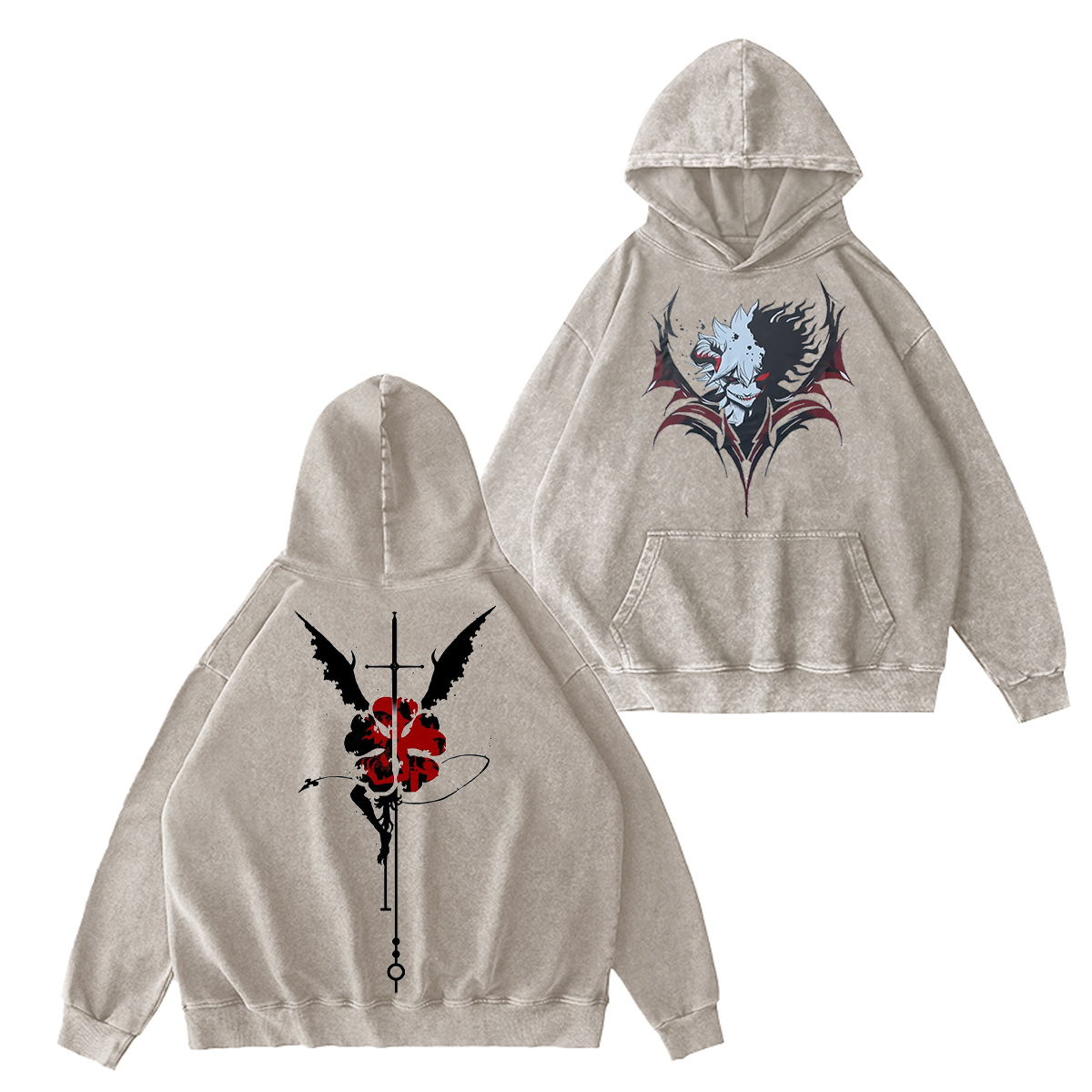 Black Clover Vintage Washed T-shirt/Crewneck/Hoodie