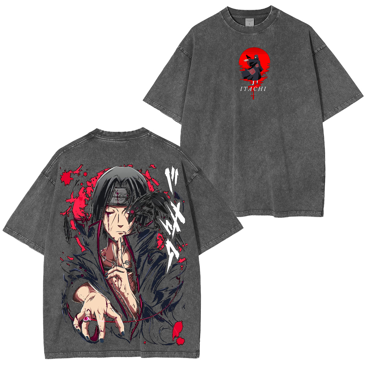 Itachi Uchiha Naruto Vintage Washed T-shirt/Crewneck/Hoodie