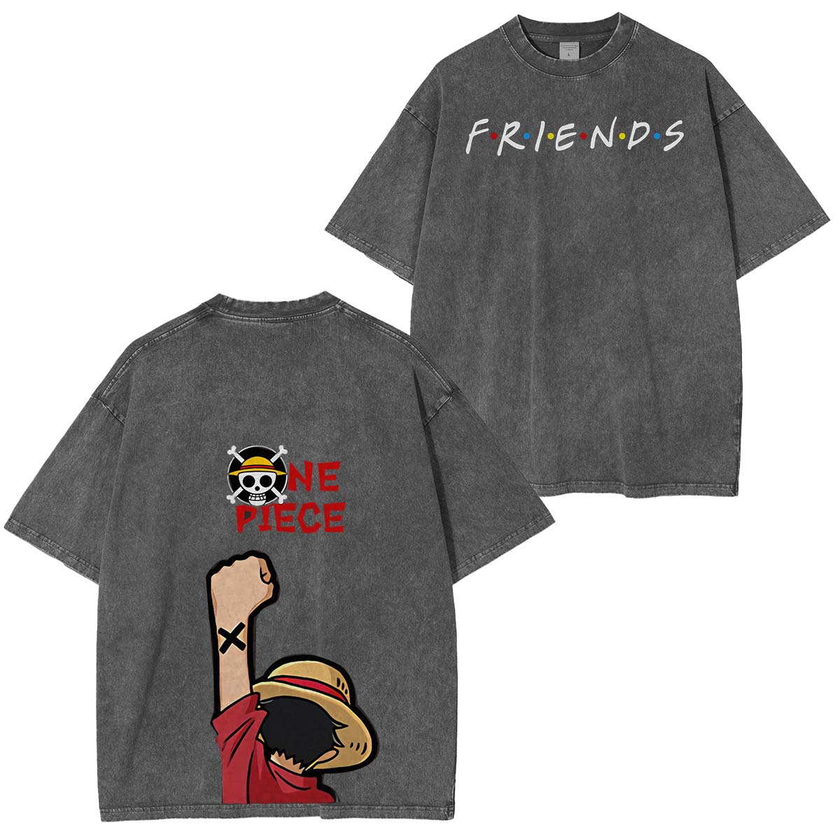 One Piece Vintage Washed Unisex T-Shirt