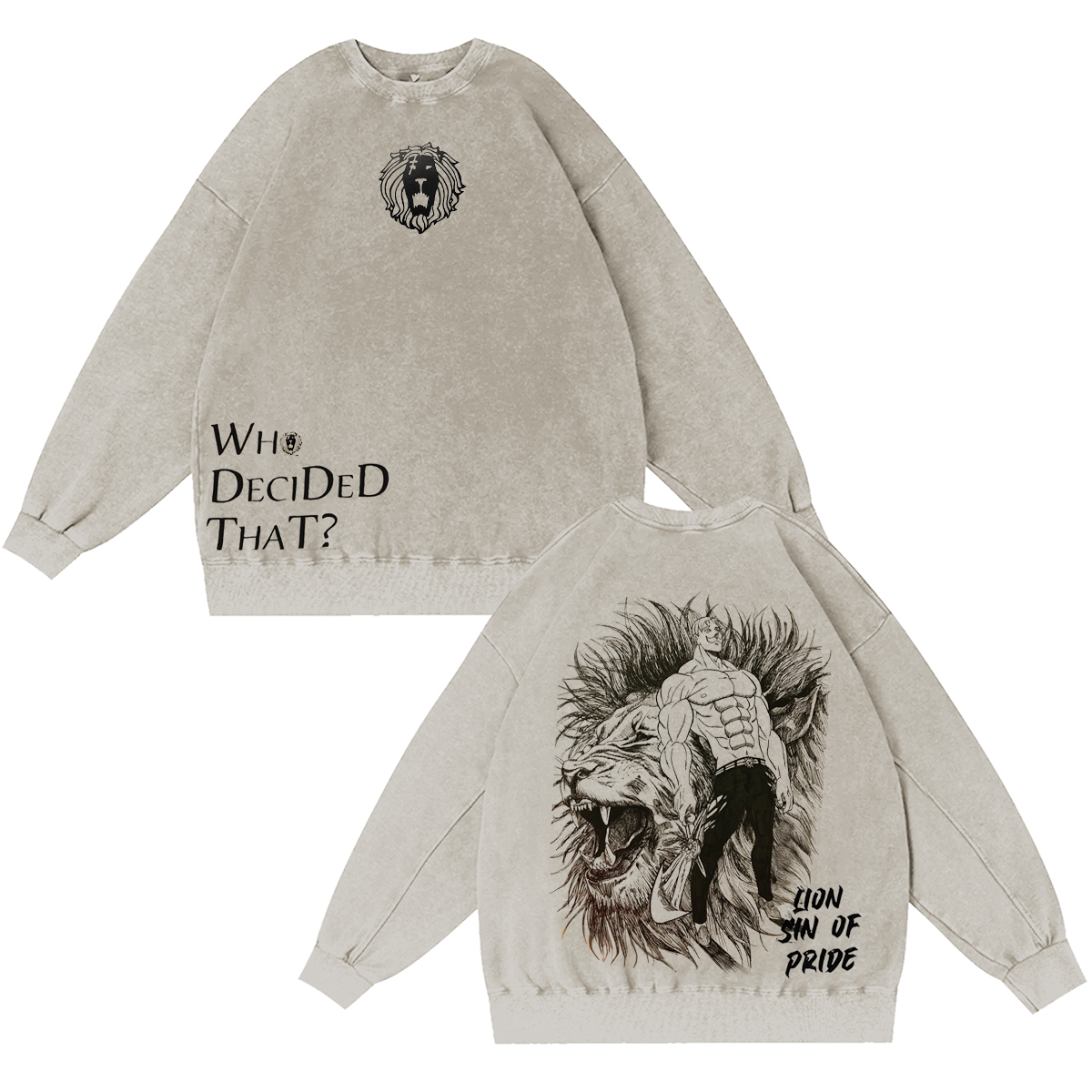 The Seven Deadly Sins Washed T-shirt/Crewneck/Hoodie