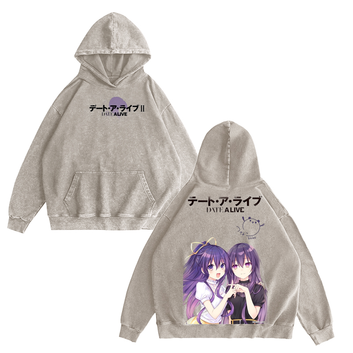 Date A Live Anime Vintage Washed T-shirt/Crewneck/Hoodie