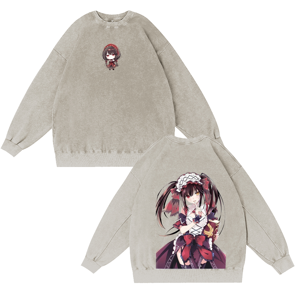 Date A Live Anime Vintage Washed T-shirt/Crewneck/Hoodie