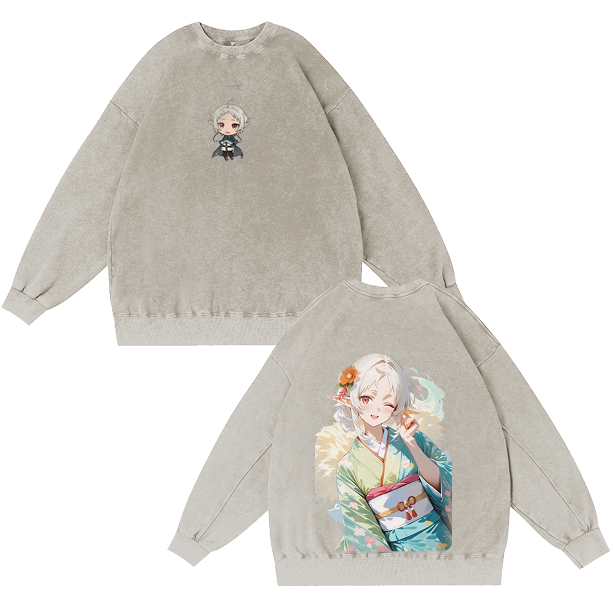 Mushoku Tensei: Jobless Reincarnation Anime Vintage Washed T-shirt/Crewneck/Hoodie