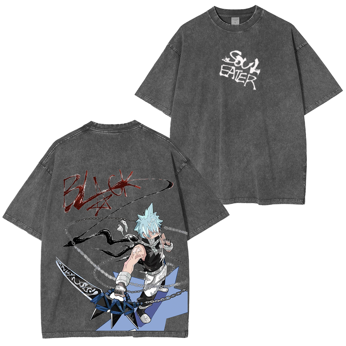 Soul Eater - BlackStar Unisex Washed T-shirt/Crewneck/Hoodie