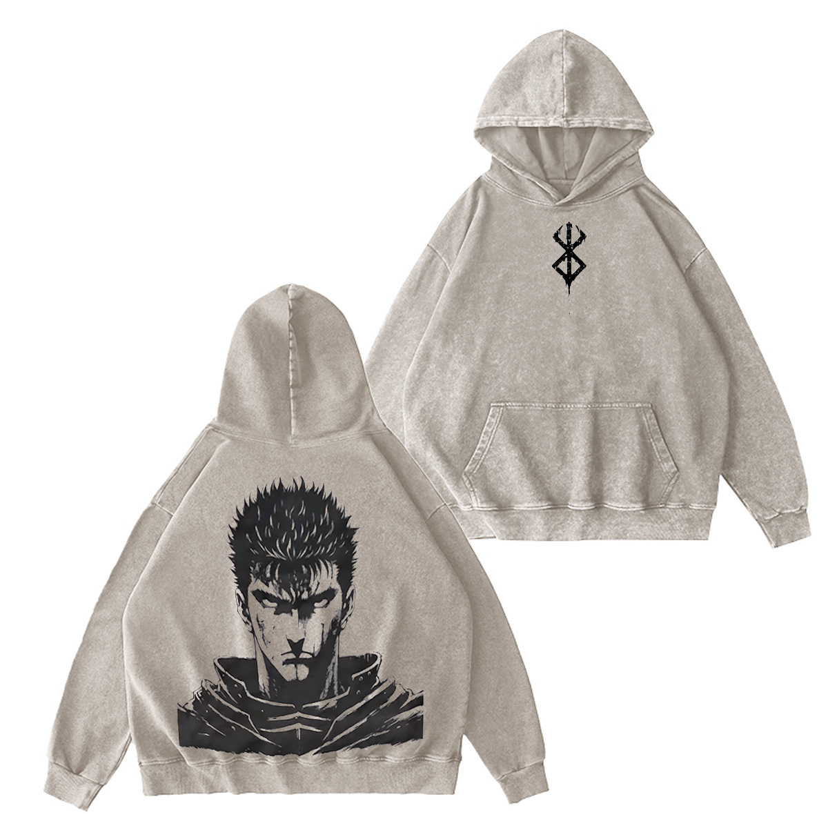 Guts Berserk Washed T-shirt/Crewneck/Hoodie