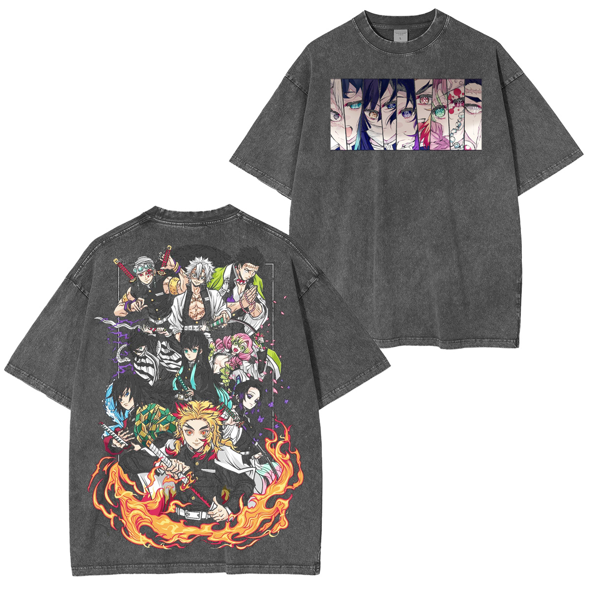 Hashira Demon Slayer Washed T-shirt/Crewneck/Hoodie