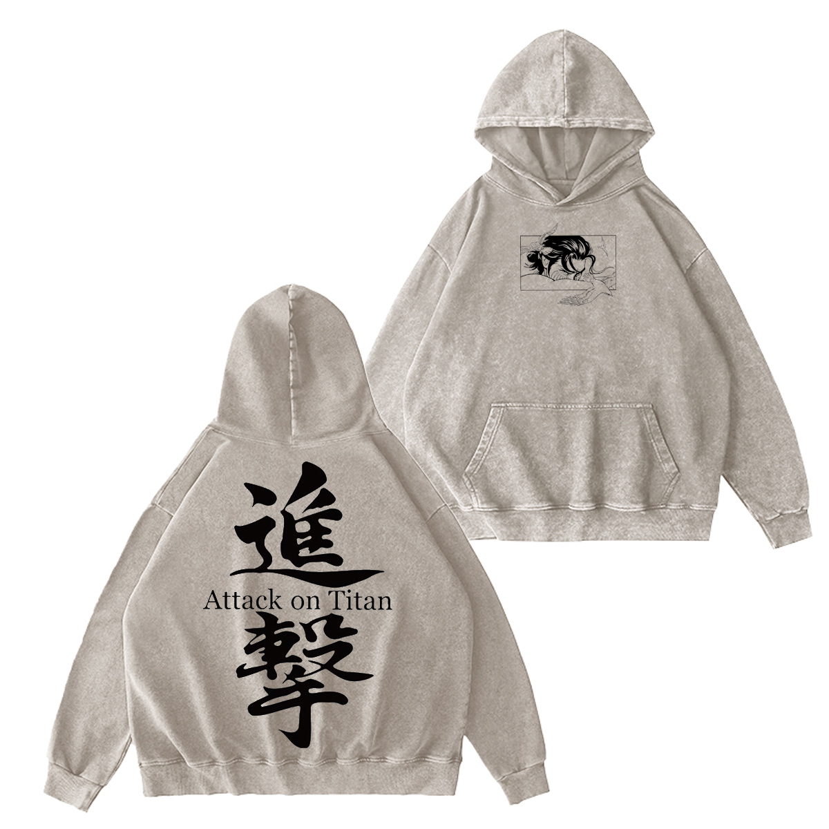 Attack On Titan Washed T-shirt/Crewneck/Hoodie