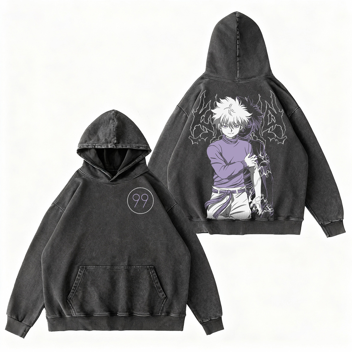 Killua Zoldyck - Polera Vintage washed T-shirt/Crewneck/Hoodie