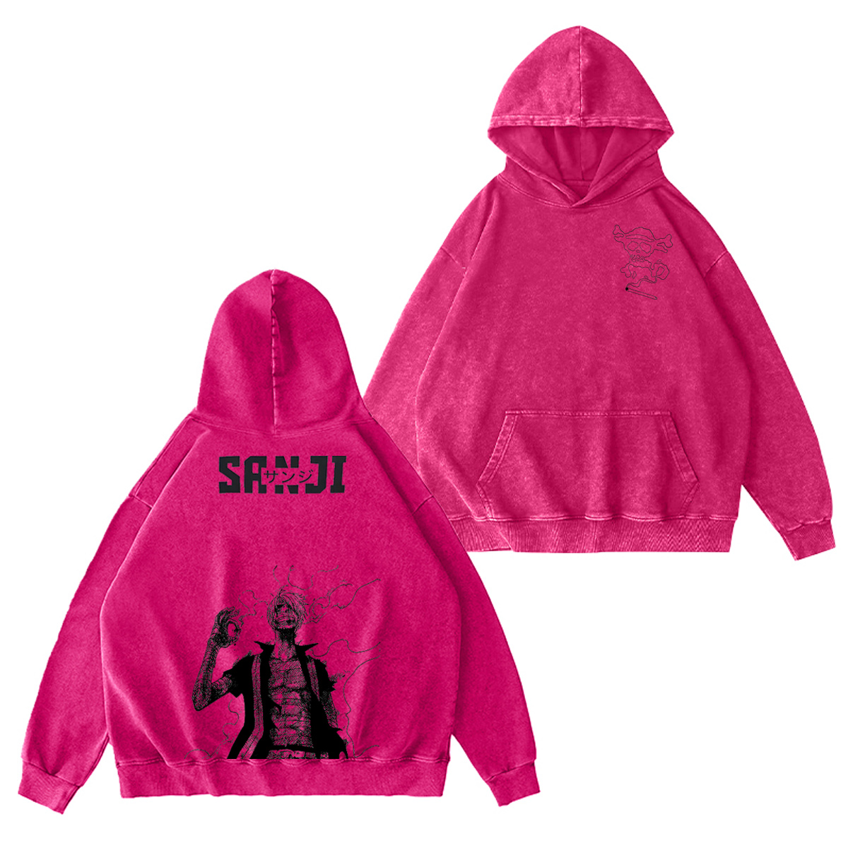 One Piece Washed T-shirt/Crewneck/Hoodie