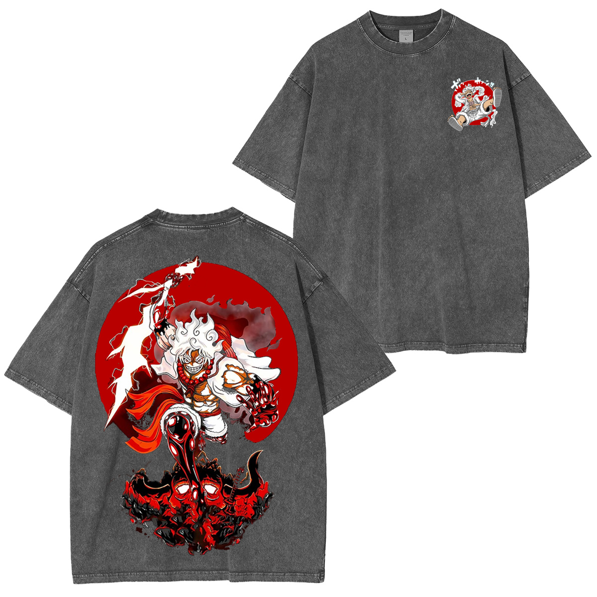 Luffy Gear 5 One Piece Washed T-shirt/Crewneck/Hoodie