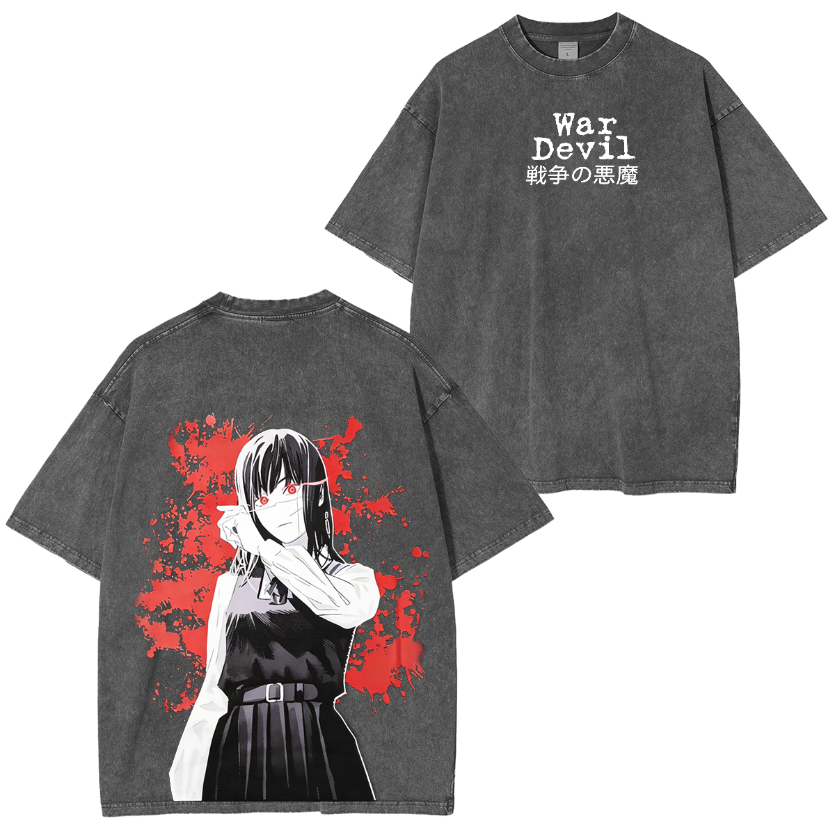 Chainsaw Man Anime Washed T-shirt/Crewneck/Hoodie