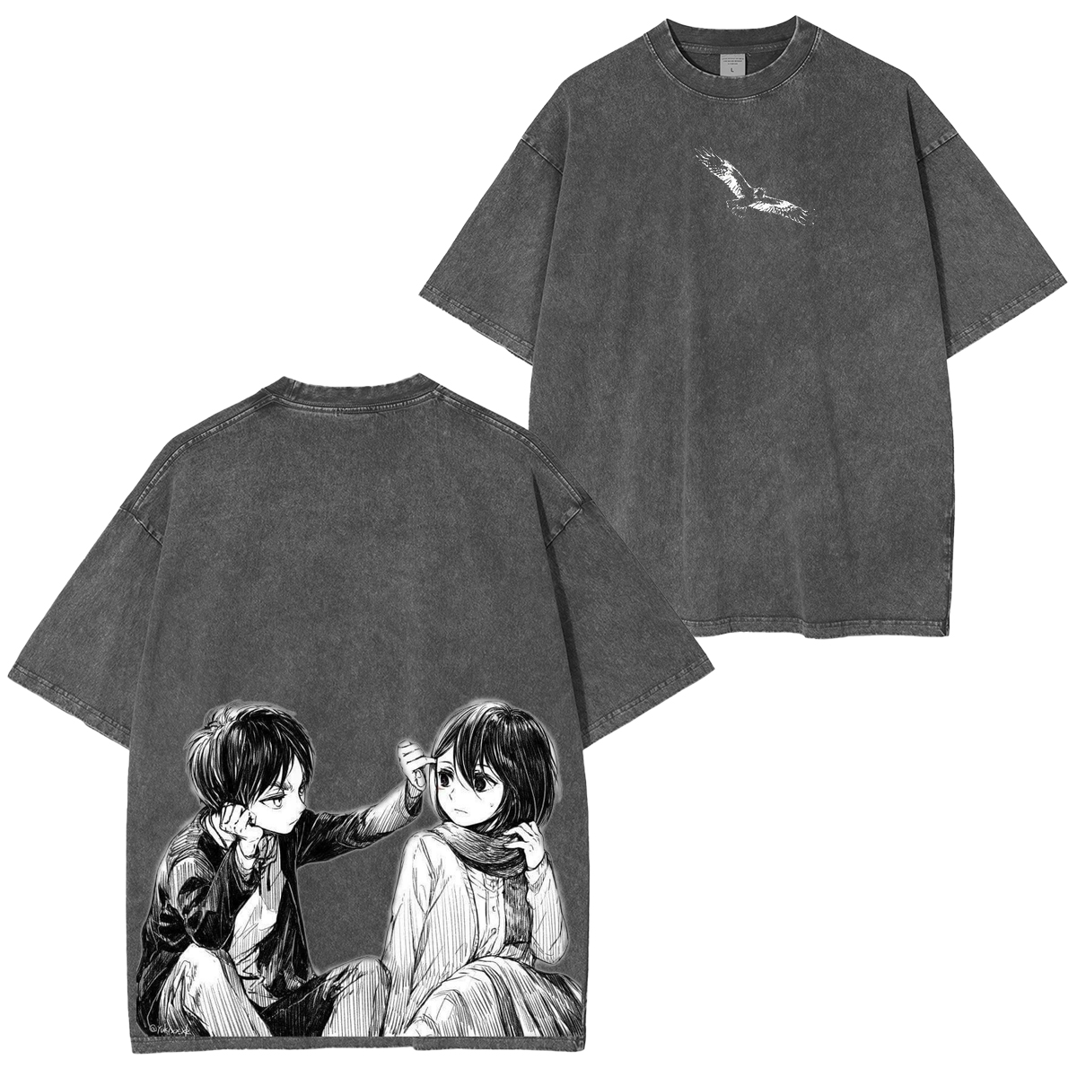 Attack on Titan Anime Washed T-shirt/Crewneck/Hoodie