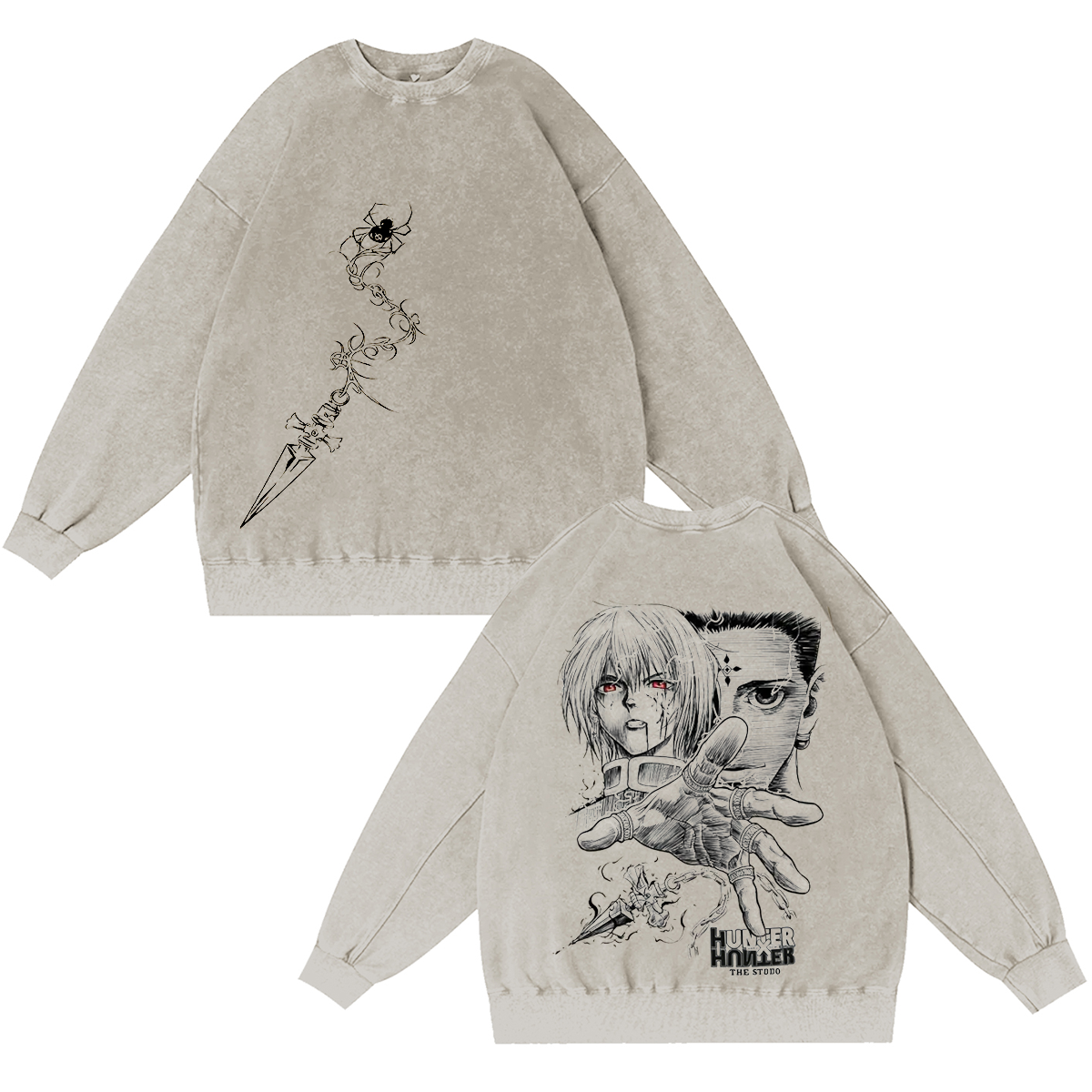 Hunter X Hunter Anime Washed T-shirt/Crewneck/Hoodie