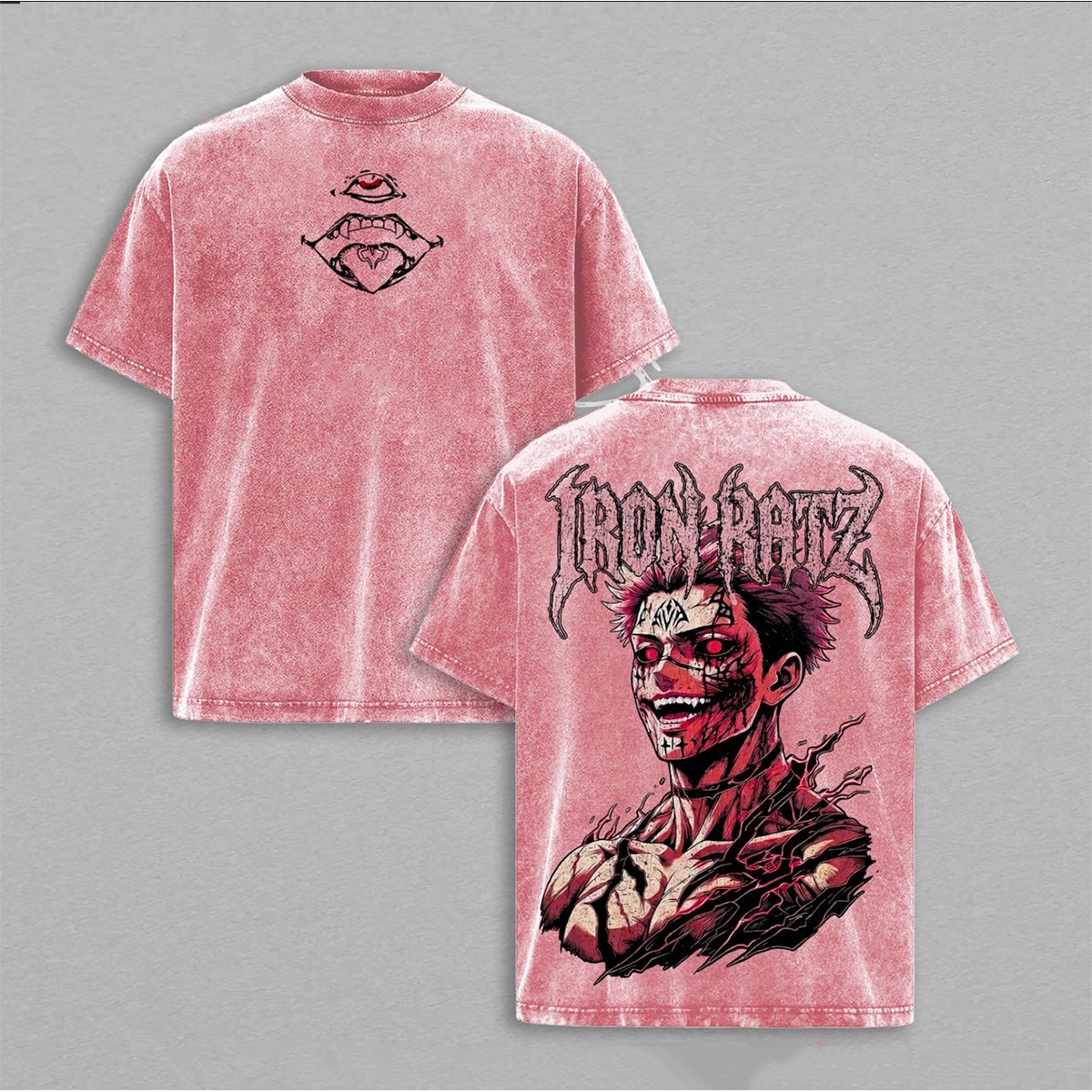 Jujutsu Kaisen Sukuna washed T-shirt/Crewneck/Hoodie