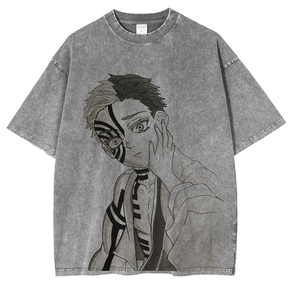 Akaza Demon Slayer Vintage Washed Unisex T-Shirt