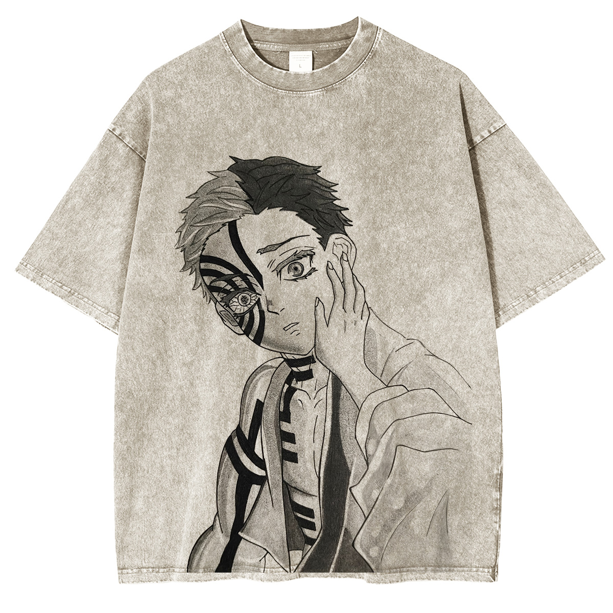 Akaza Demon Slayer Vintage Washed Unisex T-Shirt