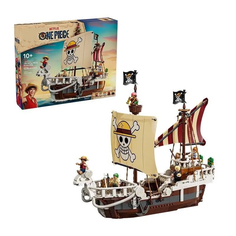 Building Blocks One Piece Series 75639 Going Merry Ship Educational Assembly Toy