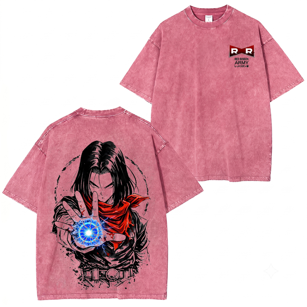 Dragon Ball Android 17 Vintage Washed T-shirt/Crewneck/Hoodie