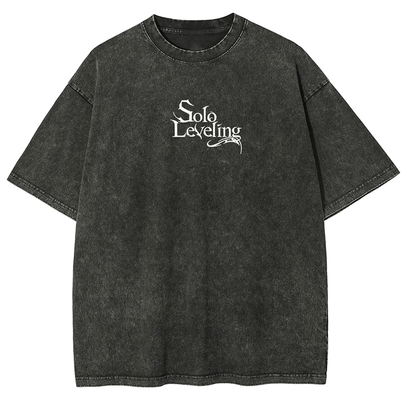 Solo Leveling Printed Unisex Washed T-Shirt