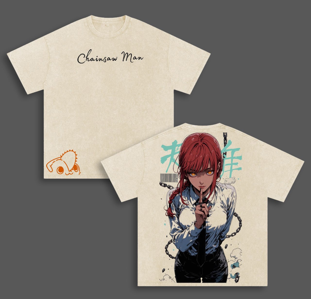  Chainsaw Man Makima Vintage washed T-shirt/Crewneck/Hoodie