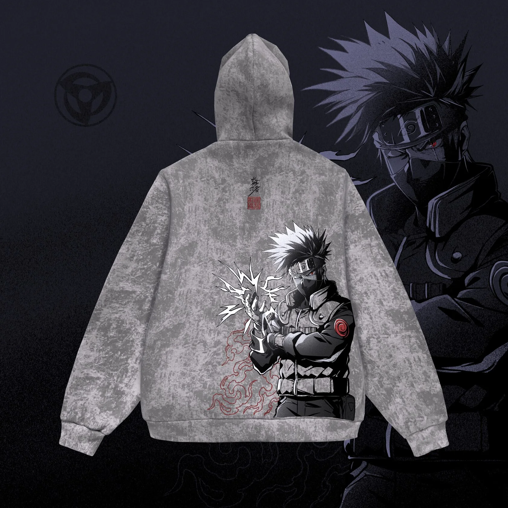 KAKASHI Unisex Washed Hoodie