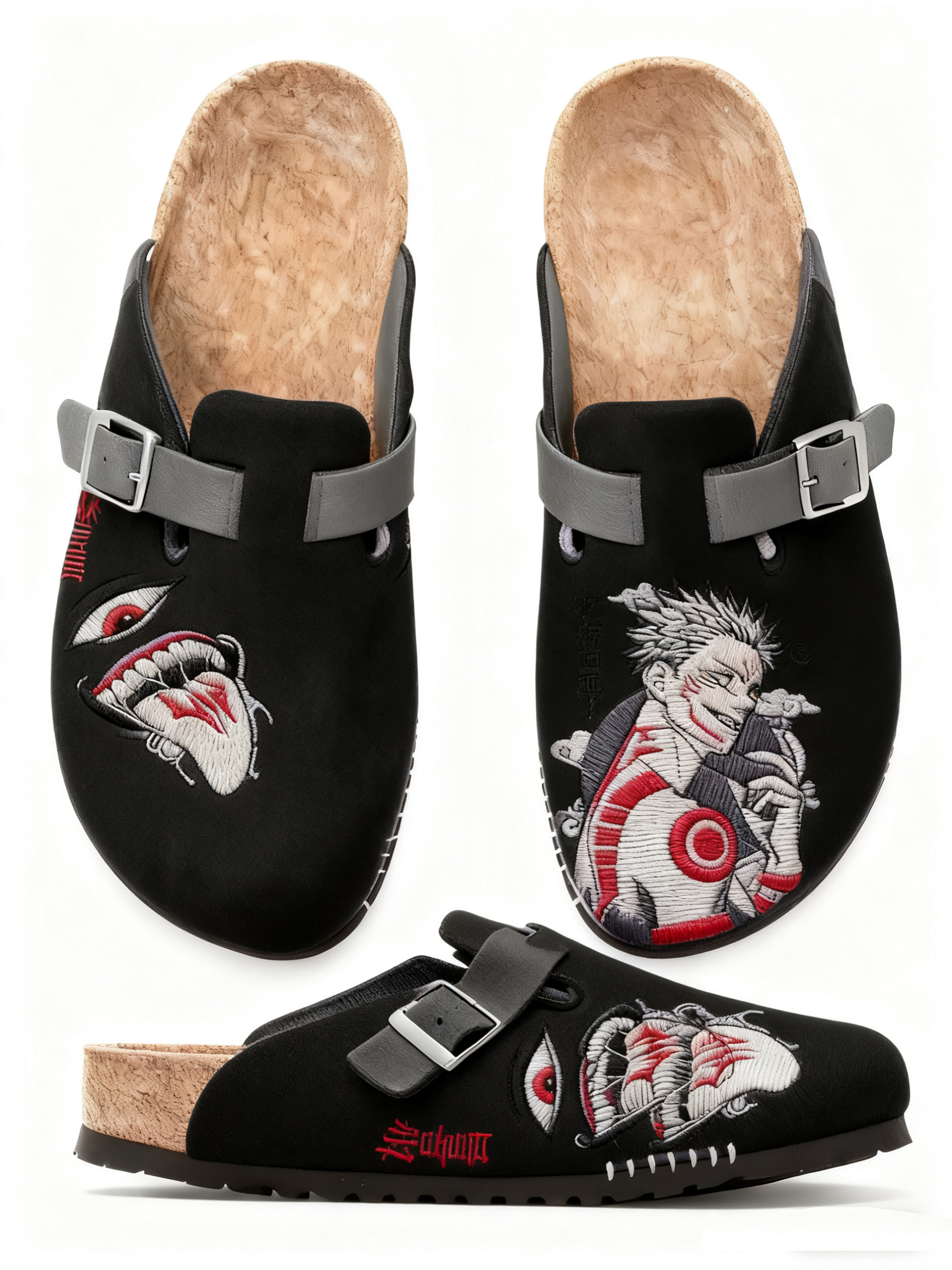 Jujutsu Kaisen: Sukuna Unisex Boston Soft Footbed Suede Leather