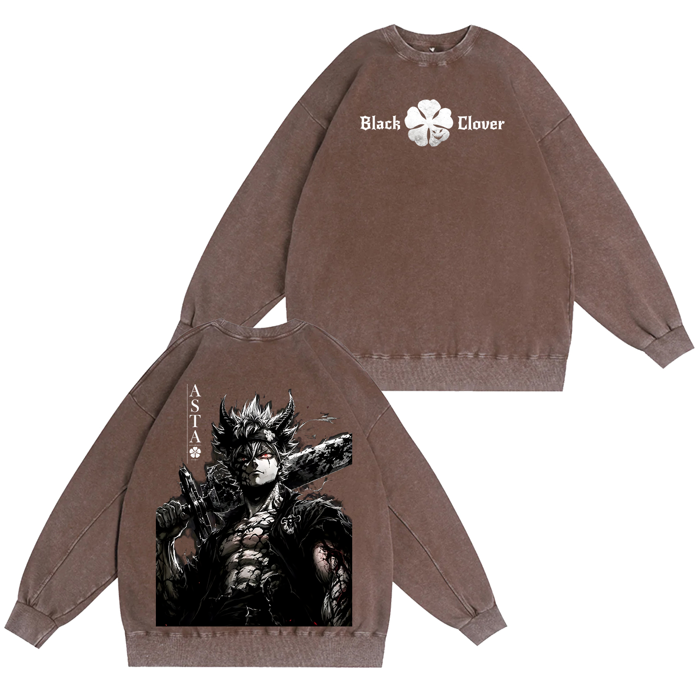 Black Clover Asta Unisex  Washed T-Shirt