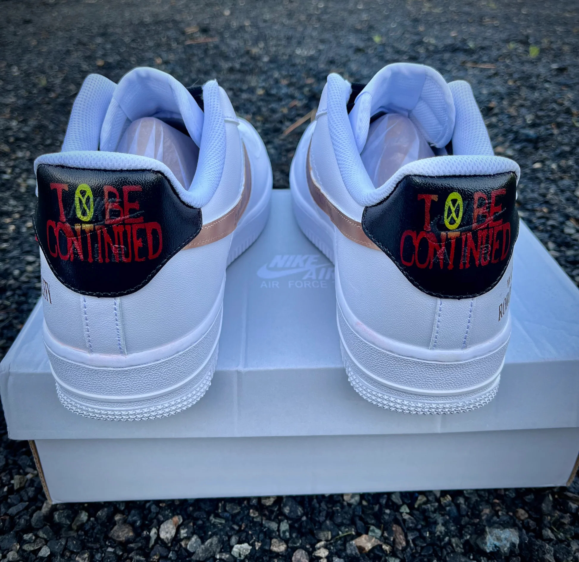 One Piece Custom Titans Style Shoes Hand Painted