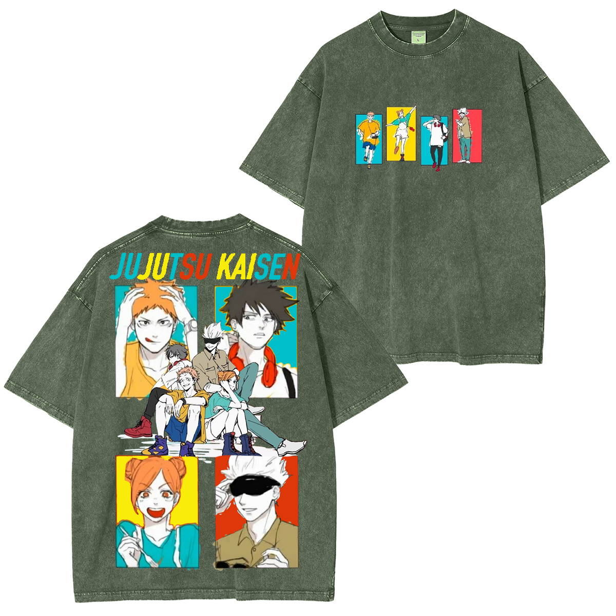 Jujutsu Kaisen A168 Camisetas que todos quieren tene Vintage washed T-shirt/Crewneck/Hoodie