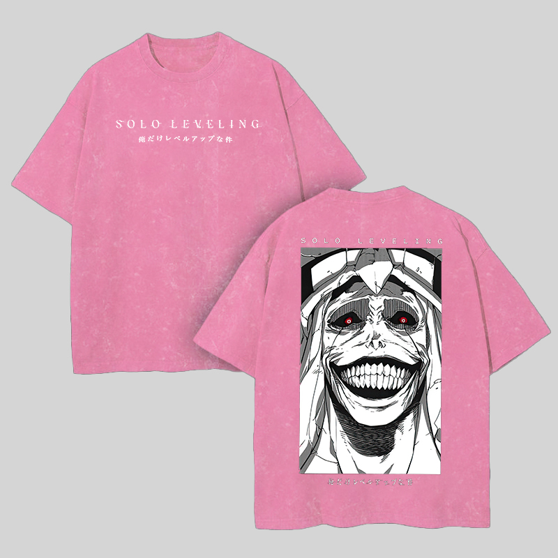 Solo Leveling Printed Unisex Washed T-Shirt