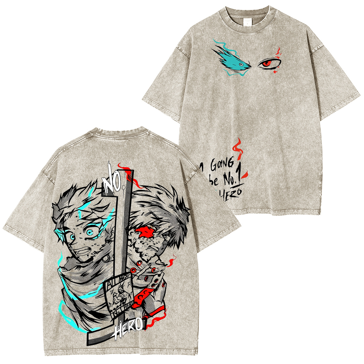 My Hero Academia Vintage washed T-shirt/Crewneck/Hoodie