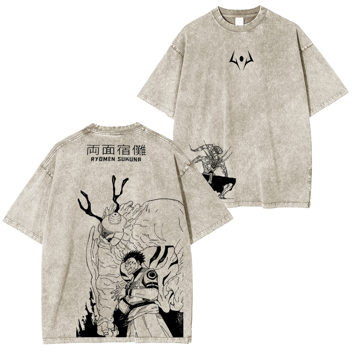 Jujutsu Kaisen :Ryomen Sukuna Vintage washed T-shirt/Crewneck/Hoodie