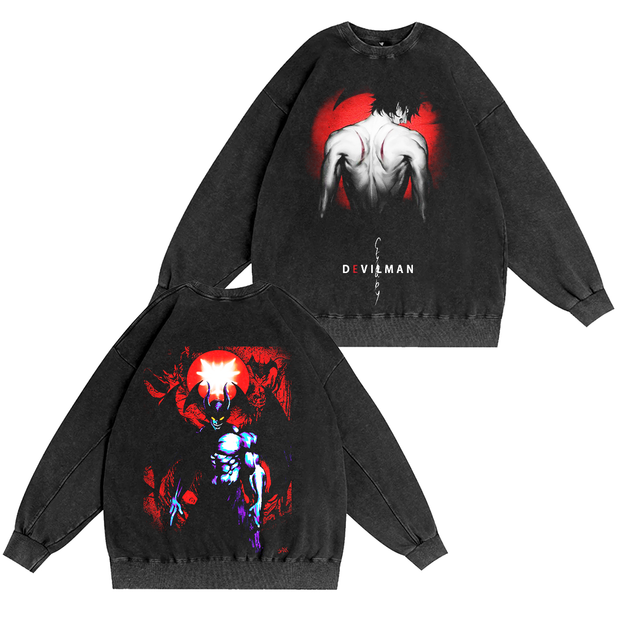 Devilman Crybaby Akita Washed T-shirt/Crewneck/Hoodie