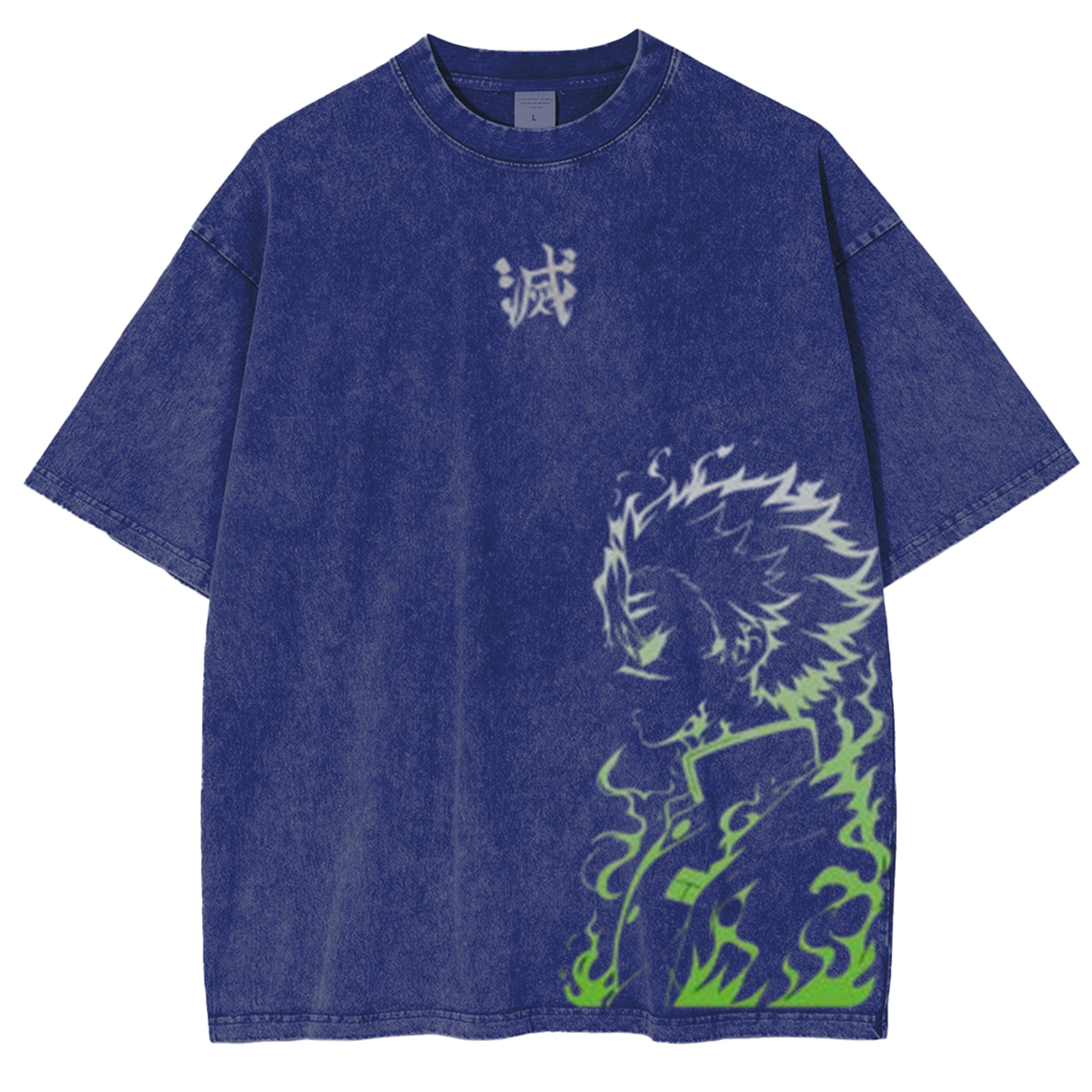 Demon Slayer Metsu Anime Unisex Washed T-Shirt