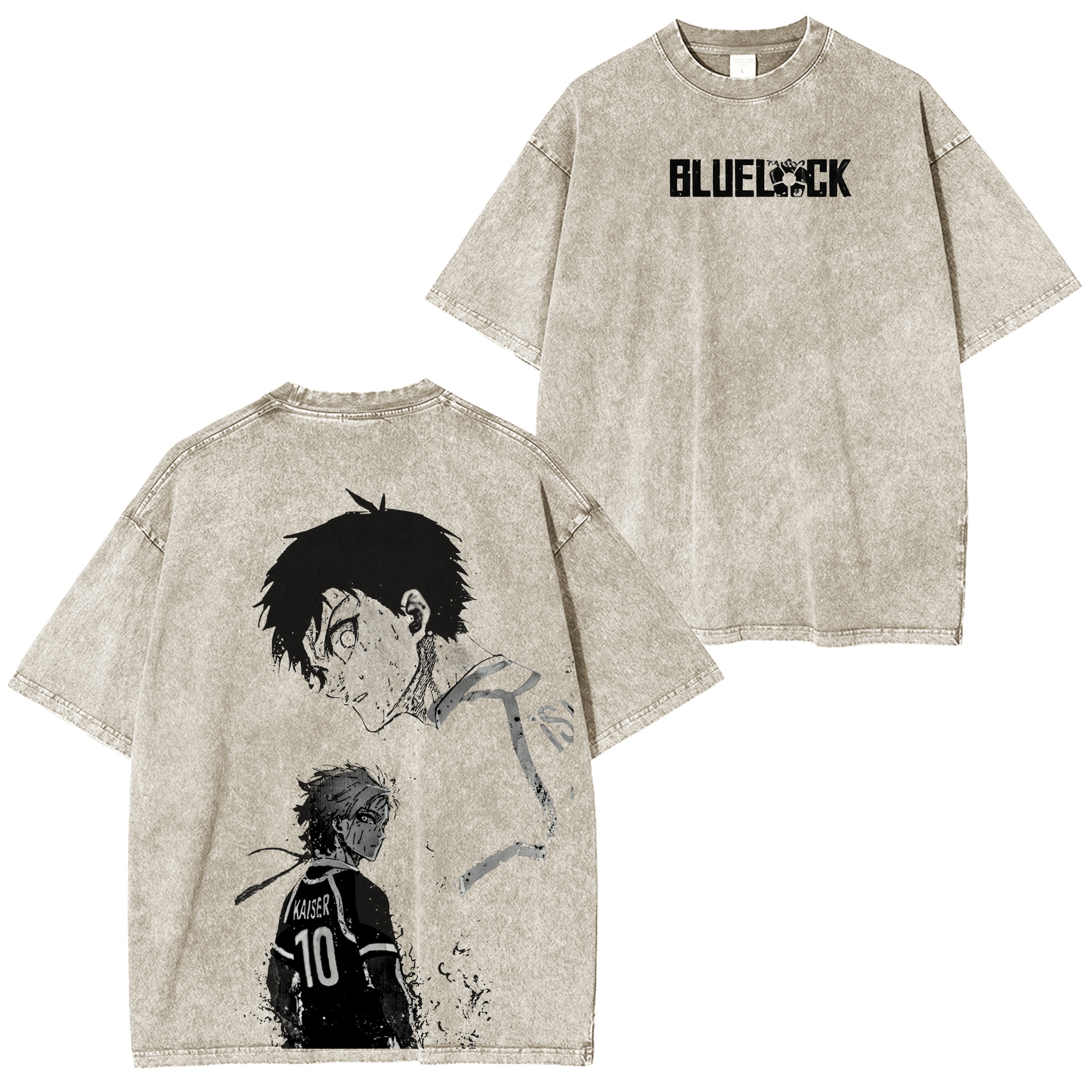 Blue Lock Anime Unisex Washed T-Shirt